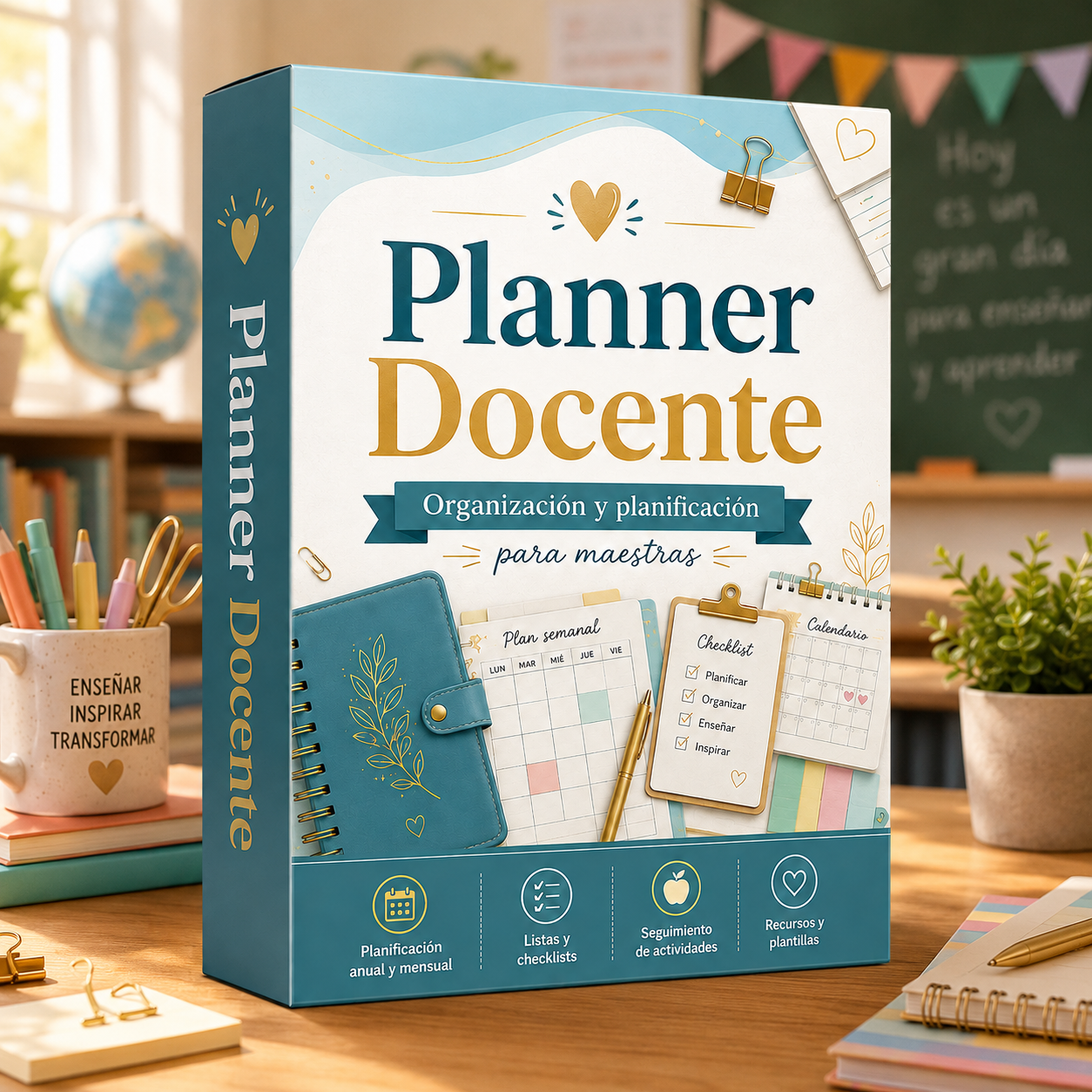 📒 Planner Docente 2026 — Organización y Planificación para Maestras